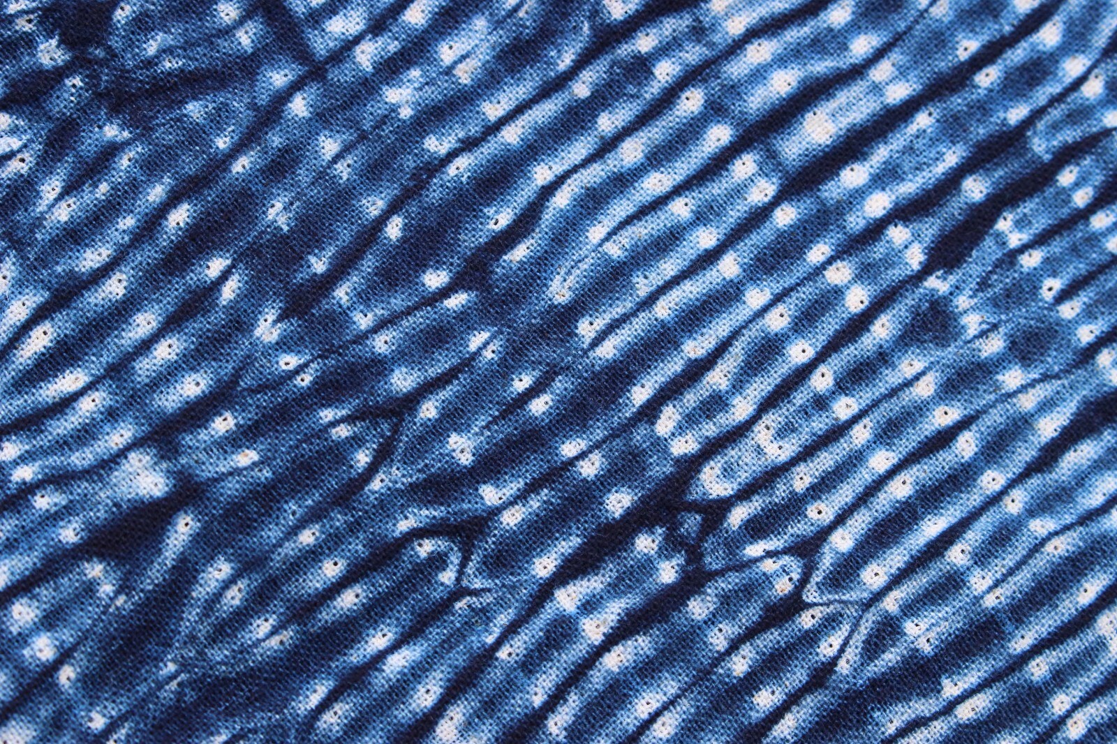 Vintage Japanese Shibori Noren Natural Tie-Dye Indigo Cotton Door Way Curtain
