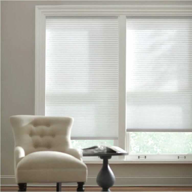 HDC Snow Drift Cordless Light Filtering Cellular Shade – Choose Size