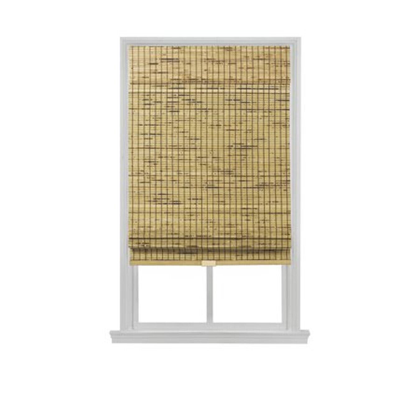 33 x 64 in HOMEbasics Burnout Cordless Bamboo Roman Shade – WS-06062-1-33