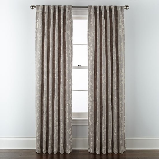 Linden Street Gwen Leaf Curtain Panel 50×84 Light Filtering Rod Pocket Back Tab