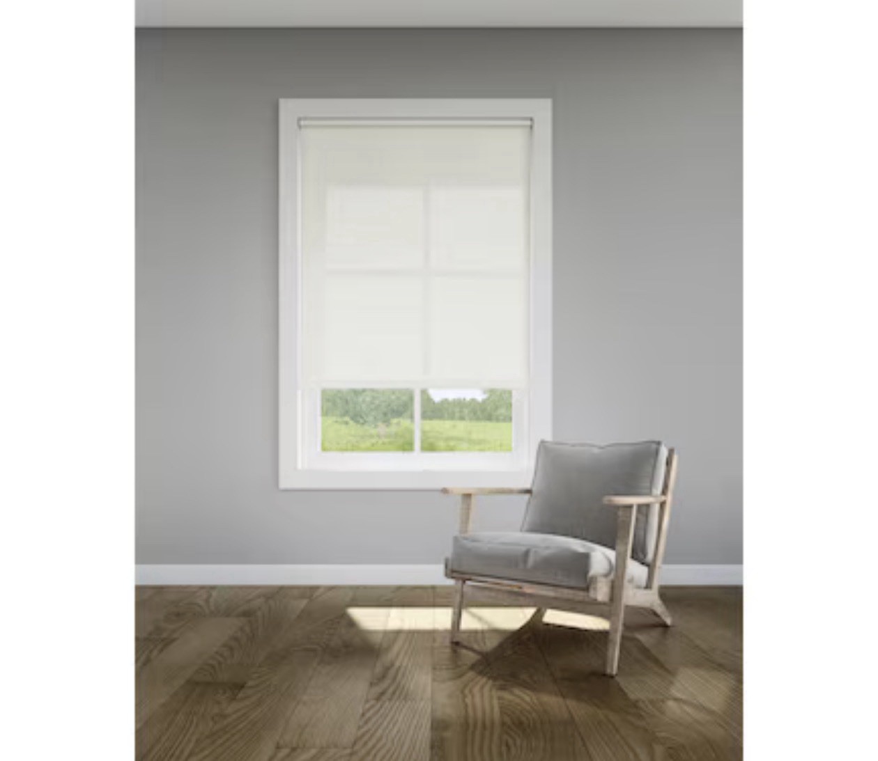 Levolor Trim+Go Fabric Roller Shade 55×72 Seashell Light Filtering
