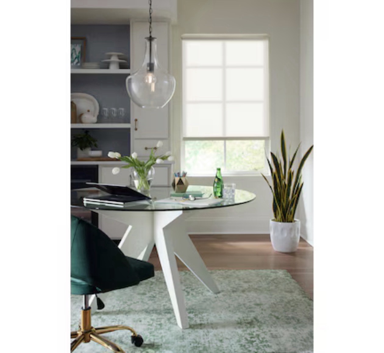 Levolor Trim+Go Fabric Roller Shade 55×72 Seashell Light Filtering