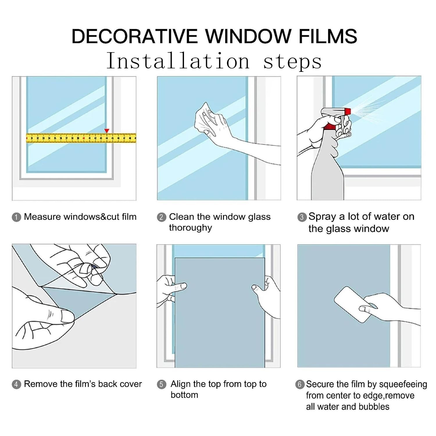 Window Privacy Film Crow Stained Glass Self-Adhesive Two Way Day and Night De…