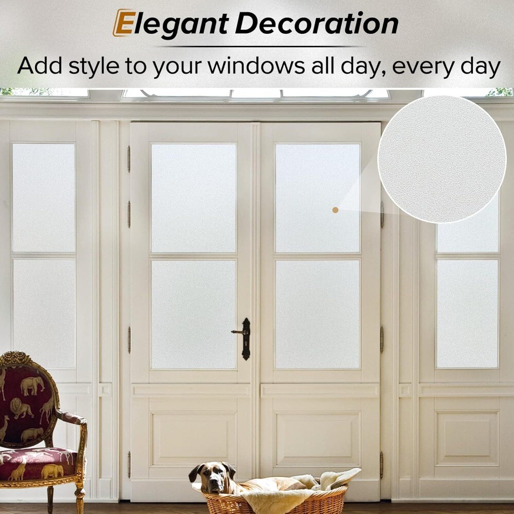 Frosted Glass Film Static Cling Office Bedroom Bathroom Home Window Tint