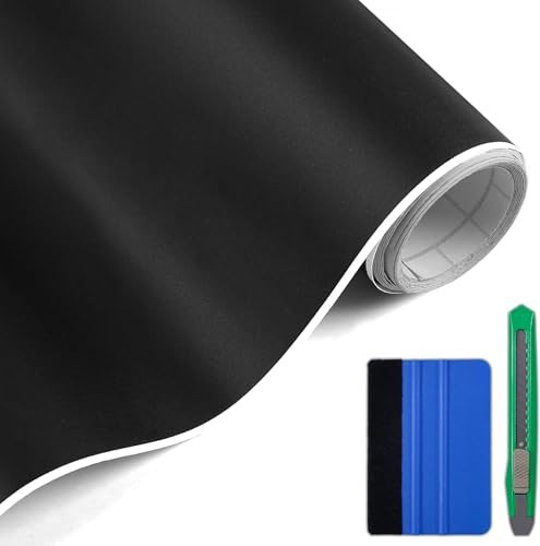 Vinyl Wrap, Car Wrap Film Vinyl Roll Self Adhesive Film Black Matte Black