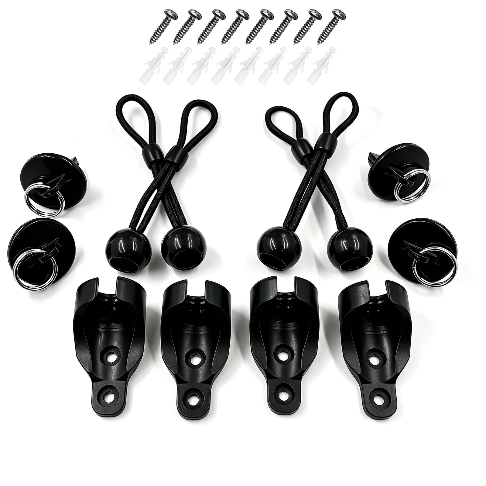 Outdoor Roller Shade Replacement Brackets End Caps Hardware Kit 2-Pack Universal