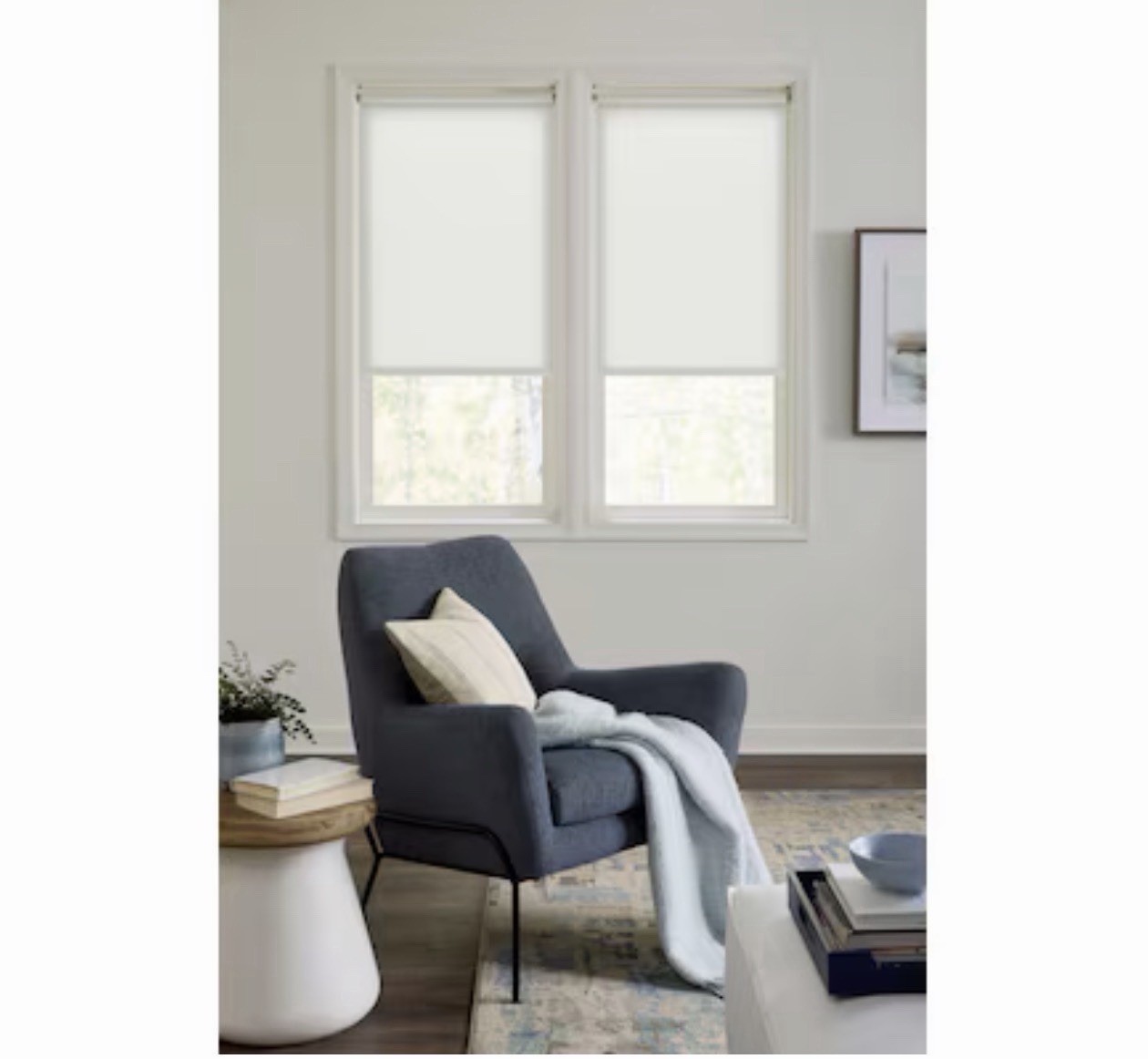 Levolor Trim+Go Fabric Roller Shade 55×72 Seashell Light Filtering