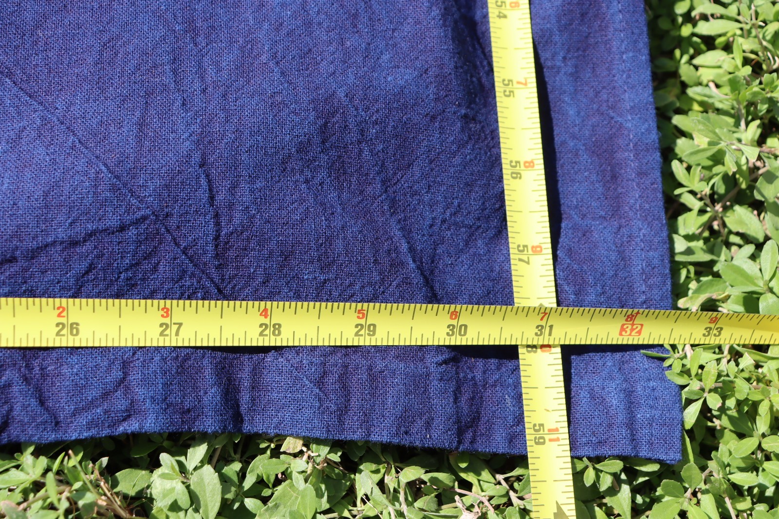 Vintage Japanese Shibori Noren Natural Tie-Dye Indigo Cotton Door Way Curtain