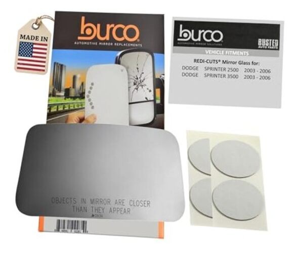 5939 Upper Convex Driver/Passenger Side Foldaway Non-Heated Mirror Glass,